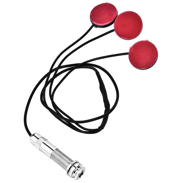 Självhäftande Piezo Transducer Mikrofon Pickup med Endpin Jack för Gitarr Ukulele Violin
