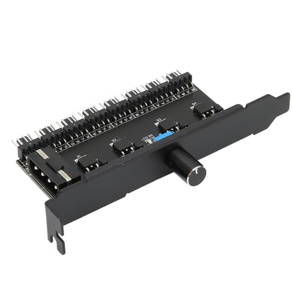 12V 3Pin 4Pin 8-kanals blæserhastighedsregulator med knap til computer CPU-kabinet IDE-interface