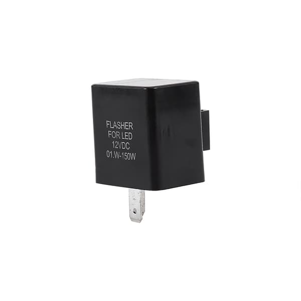 Sort 12V 2-polet Blinker Relæ Motorcykel LED Blinklys