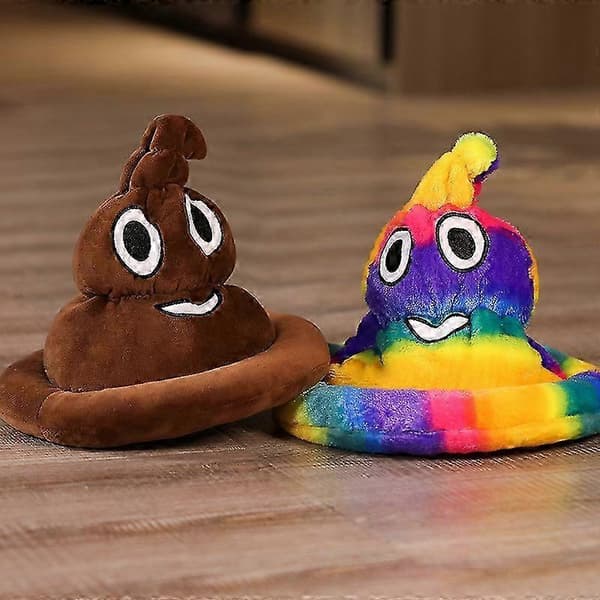 Nyhet Brun Emoticon Bæsj Hatt