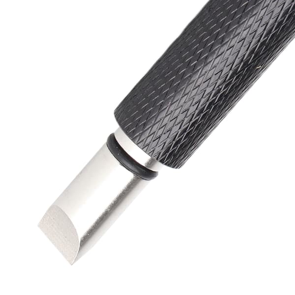 Golf Groove Sharpener i rostfritt stål, 11 cm längd, svart