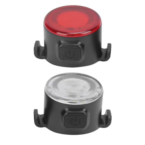 USB Oppladbart Sykkel LED Baklys Frontlys Sett Mini Varsellys for Nattsykling