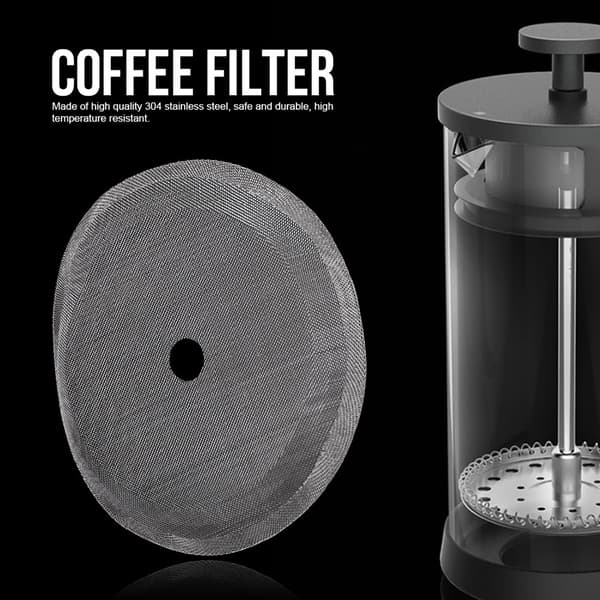 Bærbar 304 rustfritt stål kaffefiltersett med 5