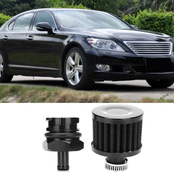 Ventilhette i aluminiumslegering med pusteventil for Lexus LS1 LS6 LS2 LS3 LS7