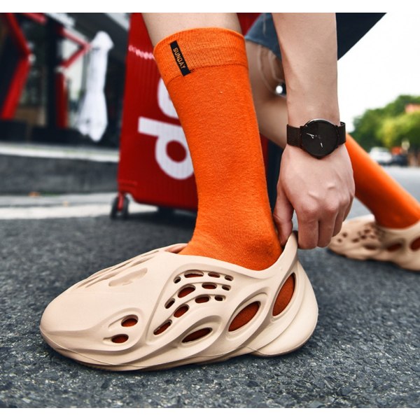 Unisex strandskor Sport sandaler Sommar duschtofflor Khaki 36-37