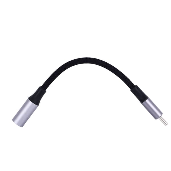 USB C til 3,5 mm lydjack-adapter fleksibelt AUX-kabel til telefon tablet