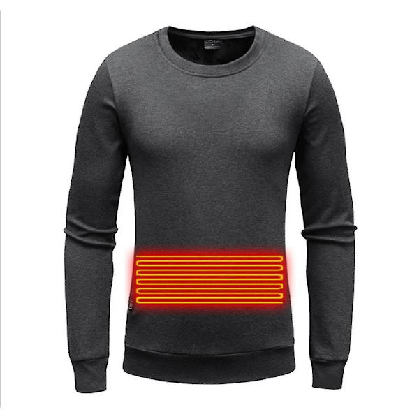 Sähkölämmitteinen villapaita , USB lataava thermal L grey
