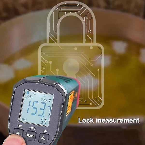 Uni-t digital termometer Ut306s Beröringsfri industriell infraröd lasertemperaturmätare Temperaturpistol Tester-50-500