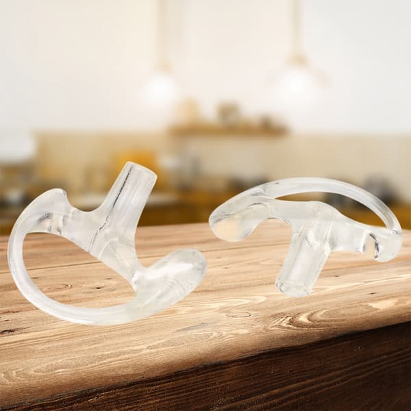 Store Silikon Øreplugger for de fleste lydsett med spiralkabel
