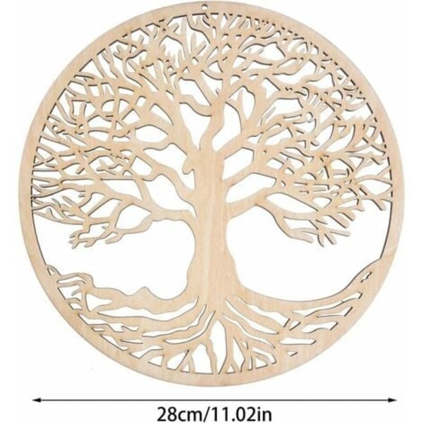 Puinen elämänpuu seinäkoristelu Elämänpuu seinätaide - Kodinsisustus sisä- ja ulkoseinäveistos