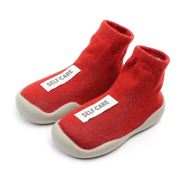 Unisex toddler i mjuk gummi för baby Red 24-25