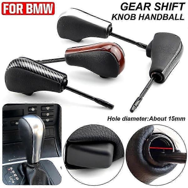Automatisk bil gearskifteknop til BMW E39 E46 E53 E60 E61 E63 E64 E81 E82 E87 E90 E91 E92 E93 E83 ABS kulfiber bilstyling