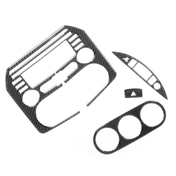 4 stk. Karbonfiber Dashboard Kontrollpanel Ramme Dekor Kit For Mazda MX5 Roadster NCB