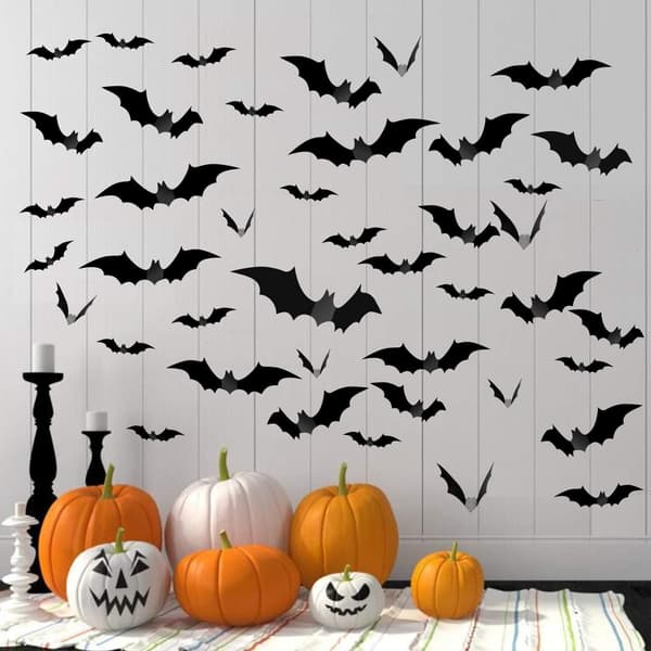 4 sett Halloween edderkoppdekorasjonssett – Halloween peis S