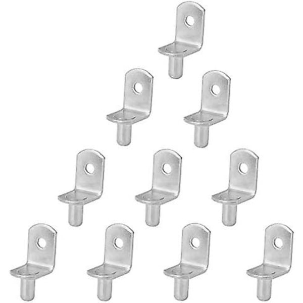 10 stk Hyllebrakett Klykk Hyllebrakett Møbel Hylle Pin Brakett Veggfeste Skap For Skap Skap Bokhylle