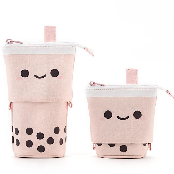 Multifunktionell infällbar tepåse med prickig mjölk (Peach Milk Tea)