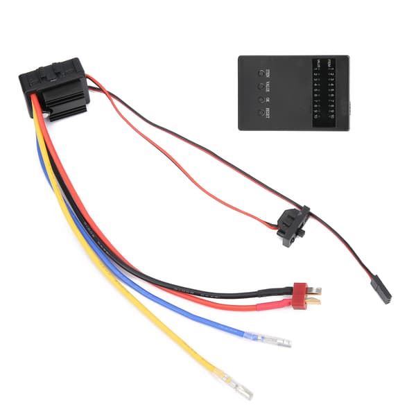 Borstad 80A Elektronisk Hastighetsregulator med Programkort för 1/8 1/10 RC Bil