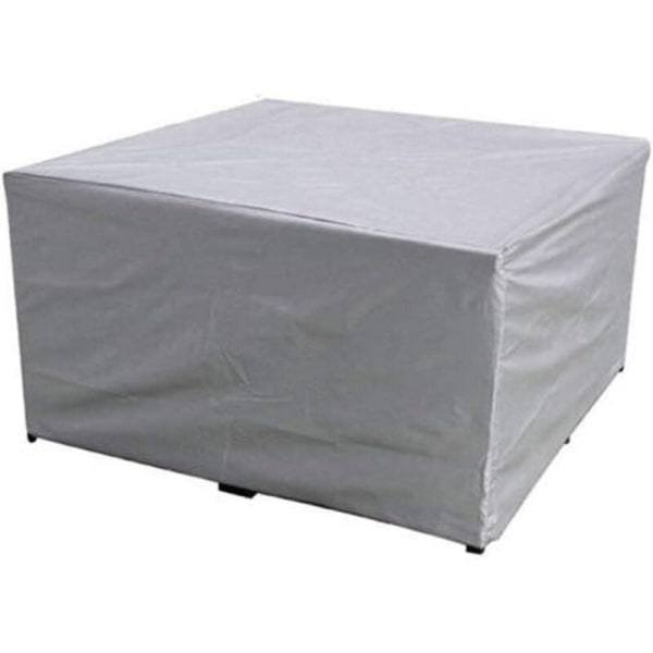 Sølv møbeltrekk for utendørs bord og stol Firkantet bord og stoltrekk (sølv 150*150*75cm),
