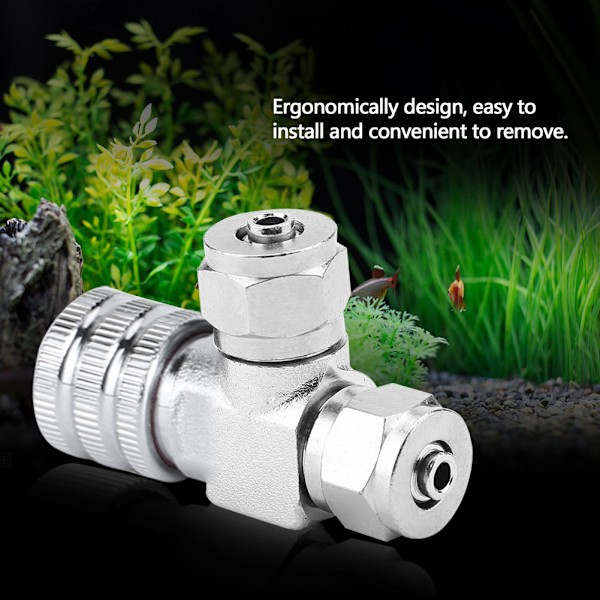 Akvarium CO2 Regulator Nåle Check Ventil Bobletæller Fisketank Tilbehør 0.2