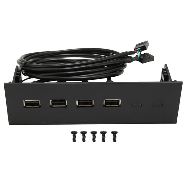 5.25 tommer 4 Port USB 2.0 Hub 19pin Optisk Drev Frontpanel til PC Computer Kabinet