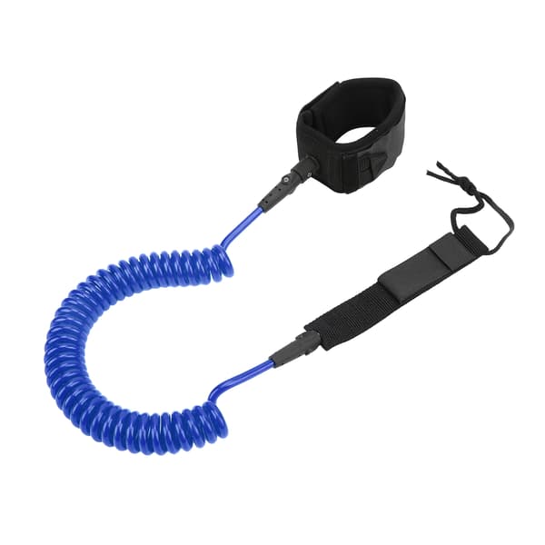 Surfbræt Leash 10in Justerbar Ankelstrop Havvand TPU Rustfrit Stål Hardware Paddle Board Blå
