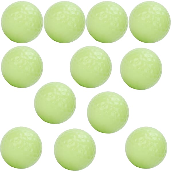 12 stk. Selvlysende, flydende natgolfbolde til natsport