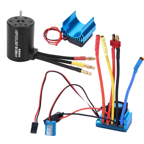 3650 Børsteløs Motor 3100Kv 80A ESC Køleplade Sæt til 1 10 RC Bil Model Tilbehør