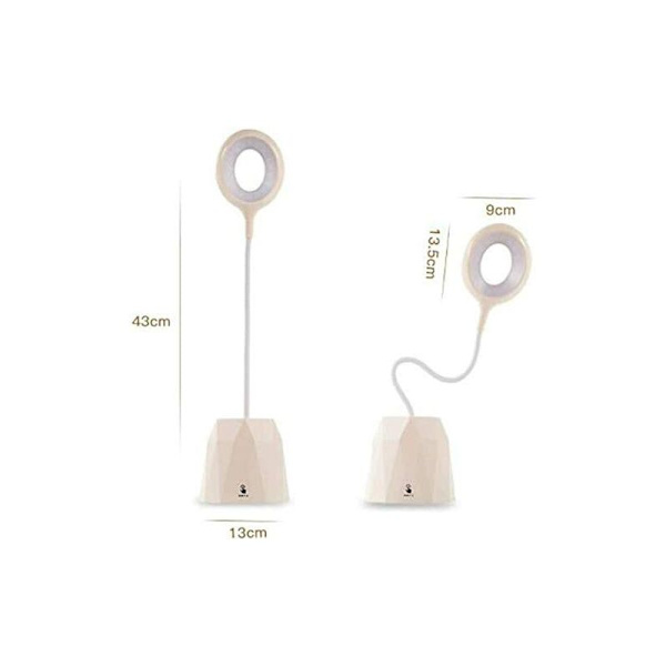 Touch bordlampe Oppladbar nattbordslampe Liten bordlampe ([Charging Treasure 4000mAh] aprikosfarge)，Passer for seng