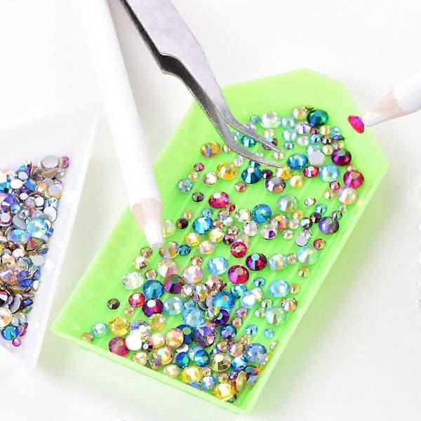 Strass Hot-fix Applikatorsett for DIY Neglekunst og Dekorasjoner