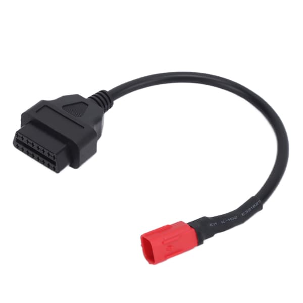 Motorcykel OBD 16Pin til 6Pin Adapterkabel Fleksibelt Sort Diagnostisk Værktøj