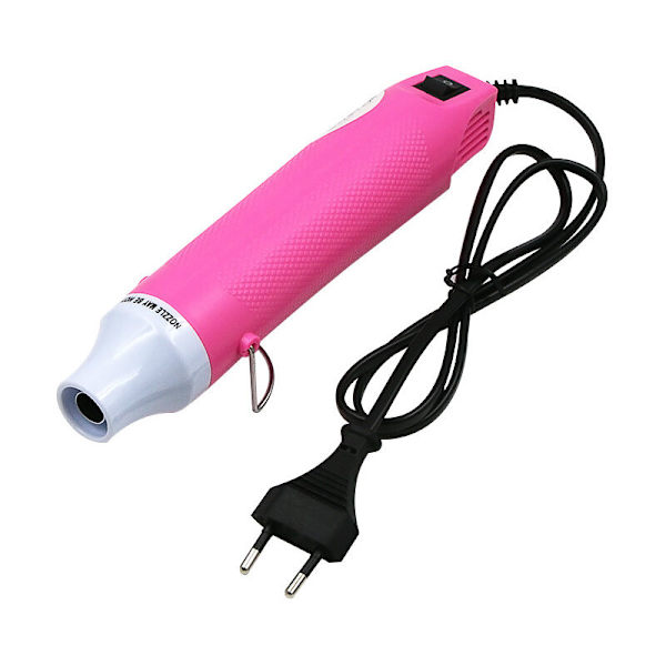 220V kuumailmapistooli DIY kohokuvioitu kuumailmapistooli ruuvimeisseli set vaaleanpunainen