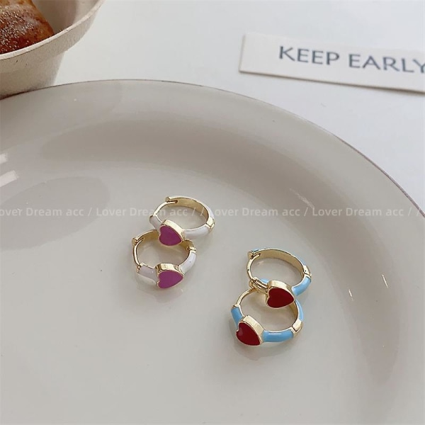 Örhängen Metallic Element Heart Stud Girls&#39; Modesmycken Ac2433 D139