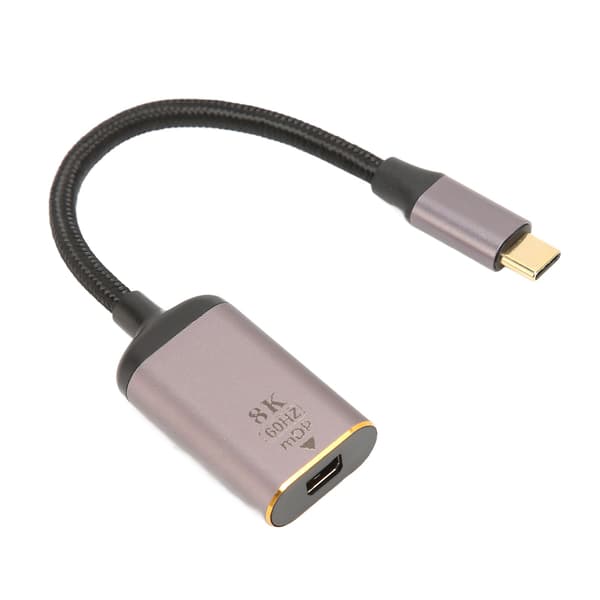 USB C til Mini DisplayPort Adapter 8K 60Hz Plug and Play USB C Han til Mini DP Hun Kabel til USB C Enheder