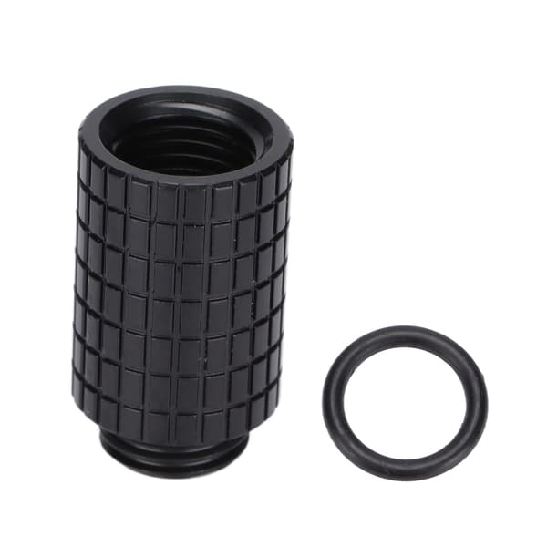25mm G1/4in Gevind Han til Hun Indvendig Hex Vandkølingsfitting Computer Vandkølesystem Sort