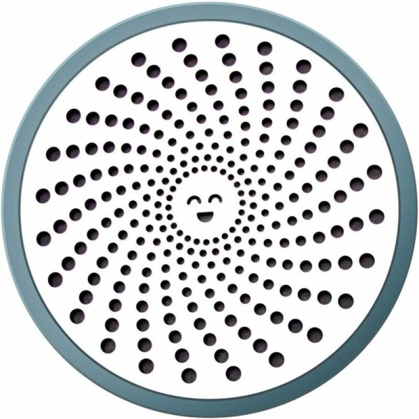 Gulvsluk smiley hull 110mm + hårfilter forkle rustfritt stål gravert rundt gulvavløp Passer til badet