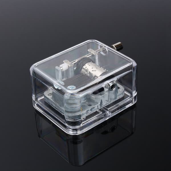 Utsökt Hand Crank Musical Box - Mode 18 Notes Music Box för barn