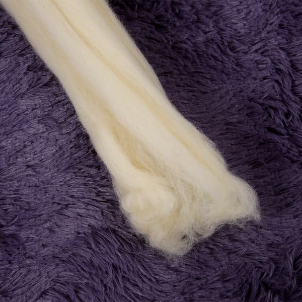 Ren hvit varm ull rovingfiber (60S), 1 kg