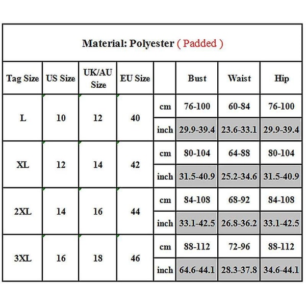 kvinder Polstret Monokini Badetøj Badetøj i ét stykke Mavekontrol Strandtøj Svømmekostume Plus Size Multi L