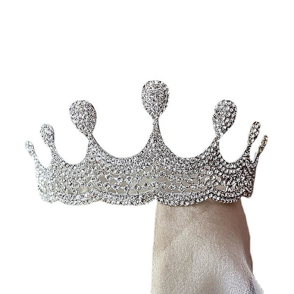 Kronprydnad Bröllopstillbehör Enkel Legering Diamond-studded Brudklänning Smycken