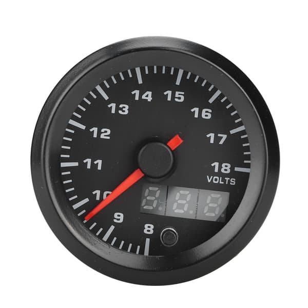 2in 52mm Bil Modificeret Voltmeter Spændingsmåler Pointer Digital Display Stepper Motor