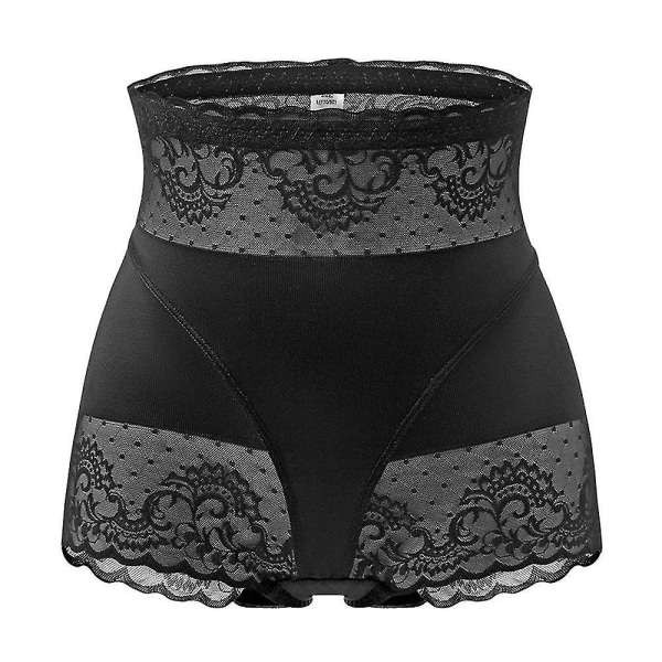 Kvinder Blonde Højtaljet Undertøj Trusser Knickers Trusser Black L