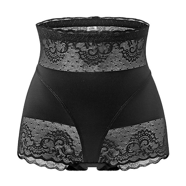 Kvinnor Spets Hög midja Underkläder Trosor Trosor Black L