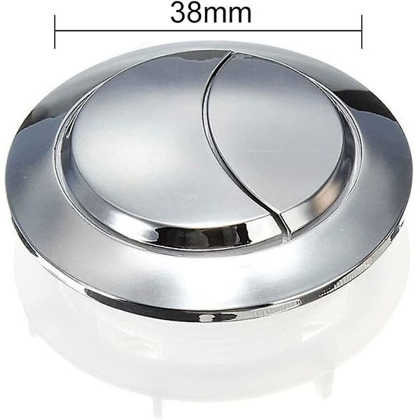 38 mm dubbeltrycksknapp för toalettspolning Krom Högtryckspumpning Toaletttillbehör Stänger Tool By Mall