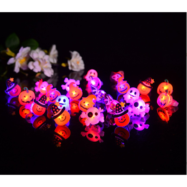 Halloween hehkuvat sormukset (20 kpl)