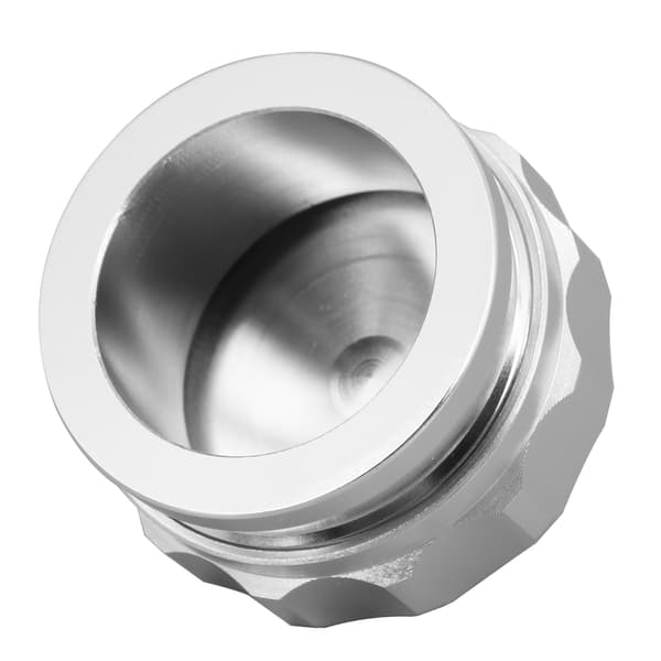 Universell Aluminium Bränsle Vatten Tank Påfyllningshals Lock Set Bil Modifiering Silver