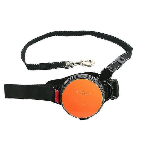 Handsfree infällbart hundkoppel handledsbälte rem handsfree koppel för hundar katt Orange