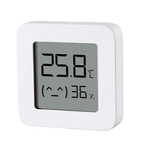 Xiaomi Mi Lämpötilakosteusmittari 2 Smart Indoor Thermometer Valkoinen, 1,5" LCD-näyttö, Bluetooth, Pitkä akunkesto，