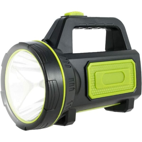 Superstark LED-uppladdningsbar ficklampa, stor bärbar USB ficklampa, batteridriven power för camping och