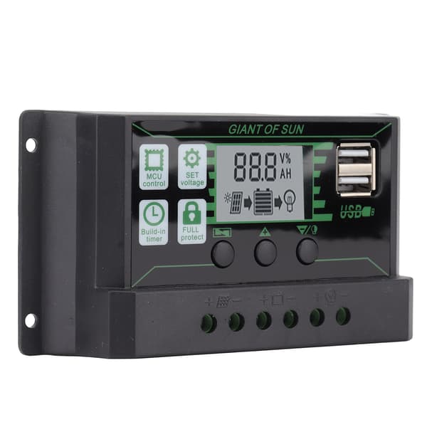 Solar Charge Controller Dual USB Automatisk Identifikation PWM PV Panel Oplader til Industri 5V 100A