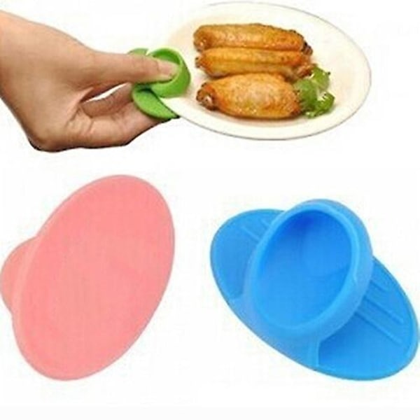 2 st Creative Simple Mikrovågsugn Mitt Silikon Hand Clip Köksisolerad handske